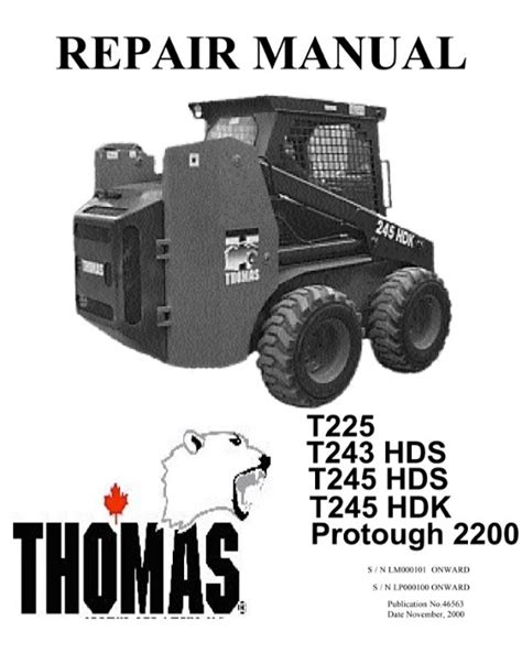 thomas 2200 skid steer|thomas skid steer manual.